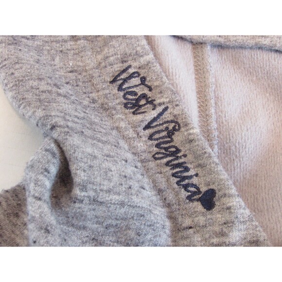 State of Mine Pullover Hoodie West Virginia Heather Gray Rolled Hem Size M - Picture 5 of 5